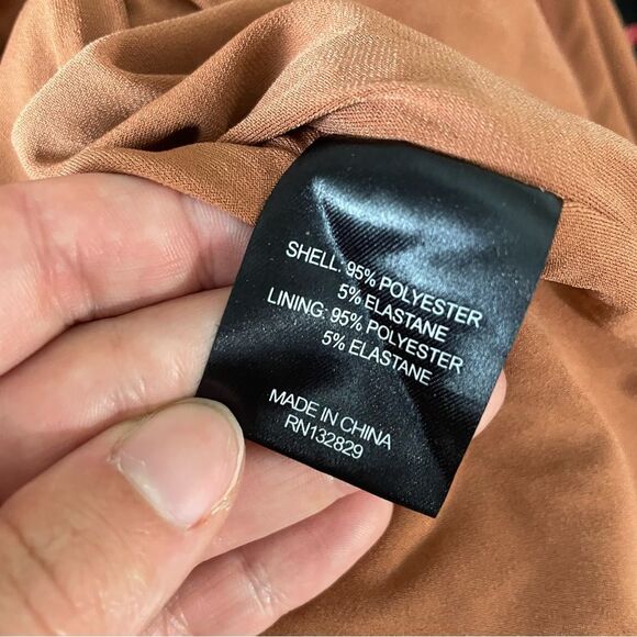 NWT REVOLVE x MICHAEL COSTELLO Terra Cotta Ana Mini Dress Ruched Bodycon - Picture 12 of 12